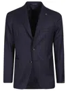 Tagliatore Two-button Patch-pocket Jacket In Blue