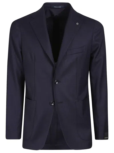 Tagliatore Two-button Patch-pocket Jacket In Blue
