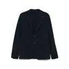 Tagliatore Single-breasted Blazer In Blue