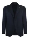 Tagliatore Stretch Blazer Single Breasted In Blue
