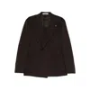 Tagliatore Long-sleeved Suit Jacket In Brown