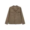 Tagliatore Long Sleeve Casual Jacket In Brown