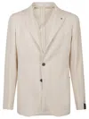 Tagliatore Check-pattern Single-breasted Blazer In Brown