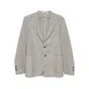 Tagliatore Single-breasted Blazer In Gray