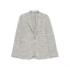 Tagliatore Fabric Jackets In Gray