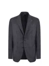 Tagliatore Jacket In Super 110 S Virgin Wool In Grey