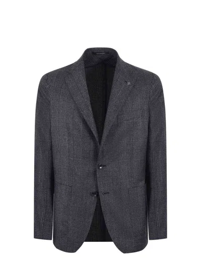 Tagliatore Jacket In Super 110 S Virgin Wool In Grey