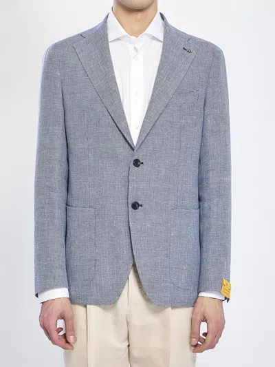 Tagliatore Jacket In Linen And Cotton