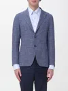 Tagliatore Unstructured Single-breasted Jacket In Blue