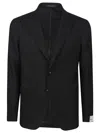 Tagliatore Wool-blend Single-breasted Blazer In Nero