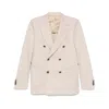Tagliatore Long-sleeved Suit Jacket In Neutral