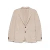 Tagliatore Long-sleeved Suit Jacket In Neutral