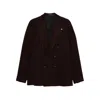 Tagliatore Double-breasted Blazer In Red