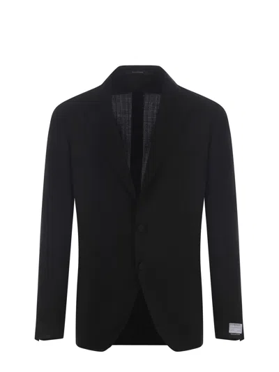 Tagliatore Jacket  Made Of Fresh Wool In Black