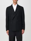 Tagliatore Double-breasted Wool And Cashmere Blazer In Black
