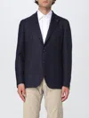 Tagliatore Single-breasted Corduroy Blazer In Blue