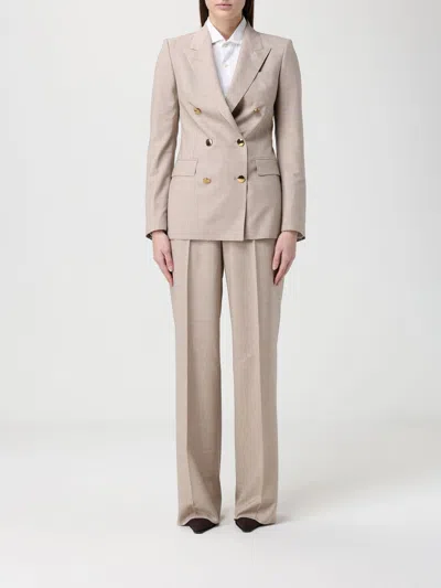 Tagliatore Jacket  Woman Color Beige In Brown