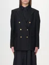 Tagliatore Fitted Double-breasted Button Blazer In Black