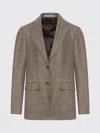 Tagliatore Single-breasted Tailored Wool Jacket In Brown
