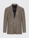 Tagliatore Single-breasted Tailored Wool Jacket In Brown