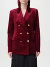 Tagliatore J Parigi10b Blazer In Bordeaux Cotton In Braun