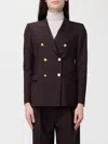 Tagliatore Jacket  Woman Color Dark In Burgundy