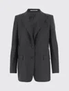 Tagliatore Women Grey Single-breasted Blazer, M Luxury Blazers For Women Darveys In Gray