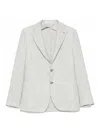 Tagliatore Striped Blazer In White