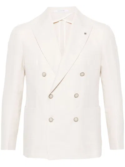 Tagliatore Jacket With Logo In White