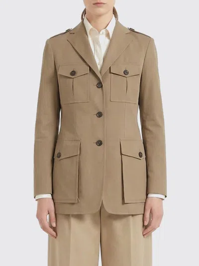 Tagliatore Jacket  Woman Color Beige In Brown