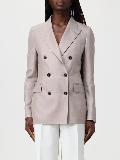 Tagliatore Beige Parigi Jacket In Gray