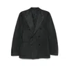 Tagliatore Long-sleeved Suit Jacket In Black