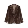 Tagliatore Long-sleeved Suit Jacket In Brown