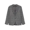 Tagliatore Long Sleeve Blazer In Gray