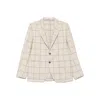 Tagliatore Long-sleeved Suit Jacket In Neutral
