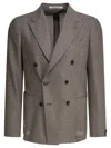 Tagliatore Double-breasted Wool And Silk Jacket