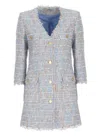 Tagliatore Frayed Edge Button Front Blazer