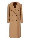 Tagliatore Jole Cashmere Midi Coat In Brown