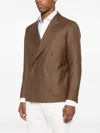 Tagliatore -  0205 Double-breasted Jacket Br In Brown