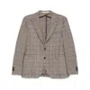 Tagliatore Checked Blazer In Neutral