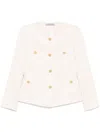 Tagliatore Beige Double-breasted Jacket With Gold-tone Buttons In Beige