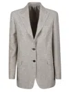 Tagliatore Viscose Blend Jacket In Gray