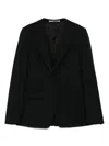 Tagliatore Tailored Black Jacket With Notched Lapel In Black