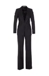 Tagliatore Notched Lapel Jacket Long Sleeves Pockets In Black