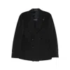 Tagliatore Long-sleeved Suit Jacket In Black
