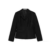 Tagliatore Three-button Wool Jacket In Black