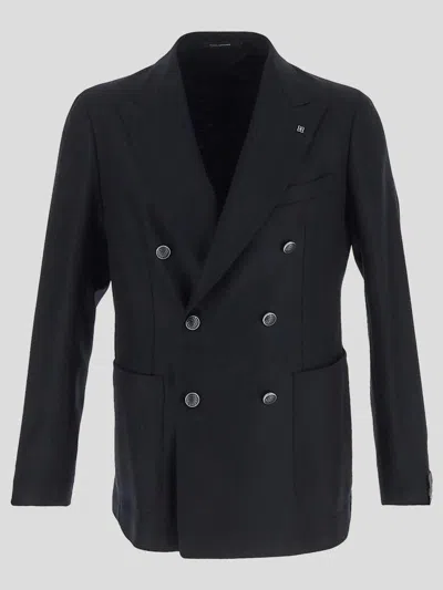 Tagliatore Jackets In Black