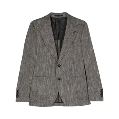 Tagliatore Jackets In Black/neutrals