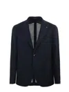 Tagliatore Monte Carlo Tailored Jacket With Structured Fit In Blue