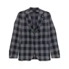 Tagliatore Long-sleeved Suit Coat In Blue